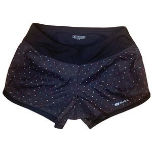 Sugoi Running Shorts Black Patterned Women's Size S